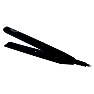 Prostownica MINI prostownica fryzjerska turmalinowa płytka 1,5x6,8 cm  długość 17,5 cm BLACK  EUROSTIL
