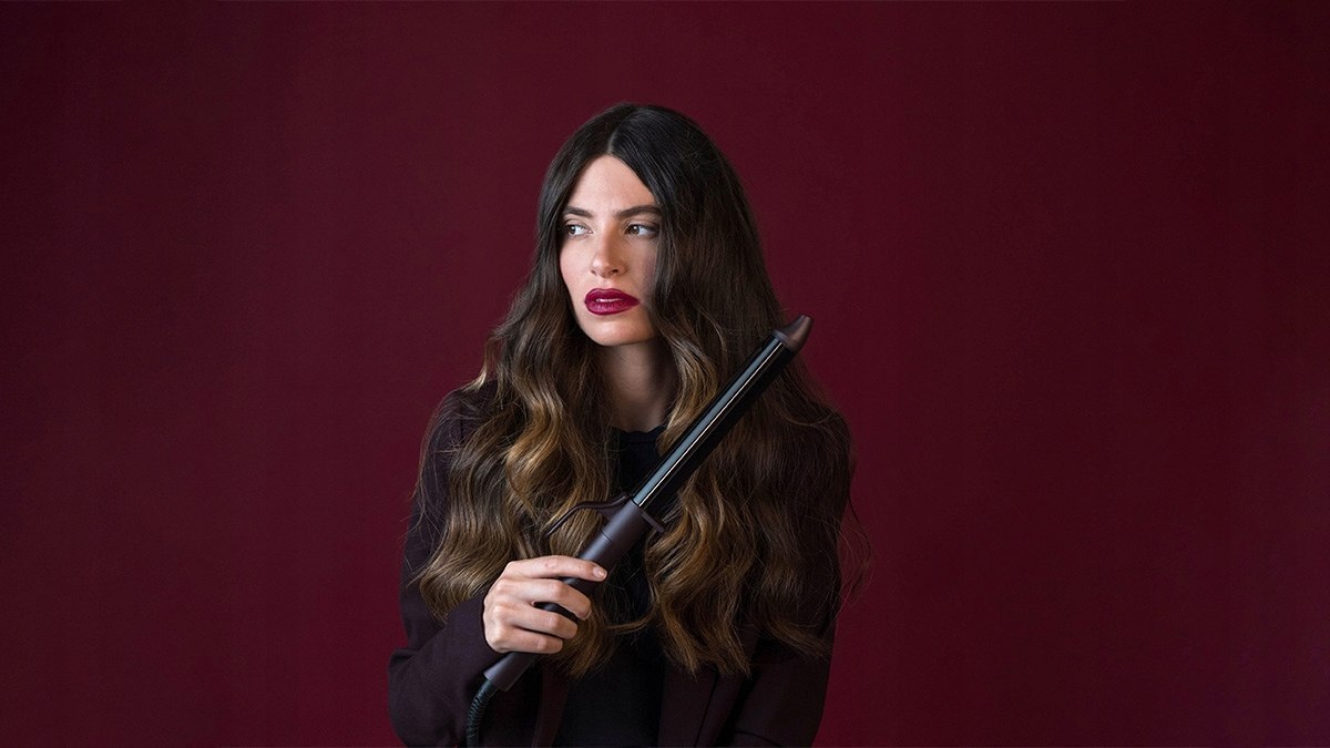 B176 LABOR , lokówka do włosów z regulowaną temperaturą , długa , srednica 28 mm - obrazek 3