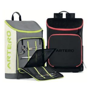 Plecak na narzedzia fryzjerskie i barberskie 40 x 30 x 17cm OLYMPIA ARTERO SZARO ZIELONY