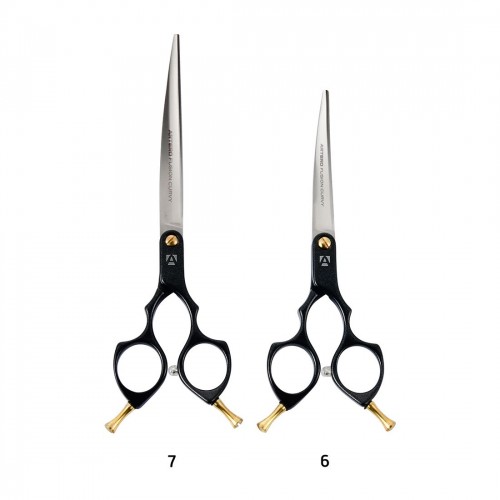 Nożyczki fryzjerskie FUSION CURVY BLACK 6' ARTERO - obrazek 7
