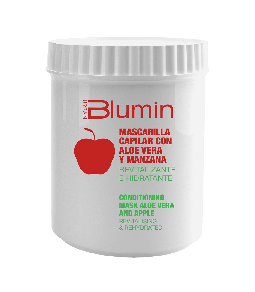 BLUMIN - ALOE & APPLE MASK - Maska aloes i jabłko do włosów wrażliwych i delikatnych 700 ml