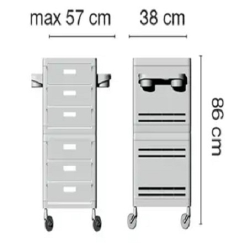 Wózek pomocnik fryzjerski MY BLACK - obrazek 2