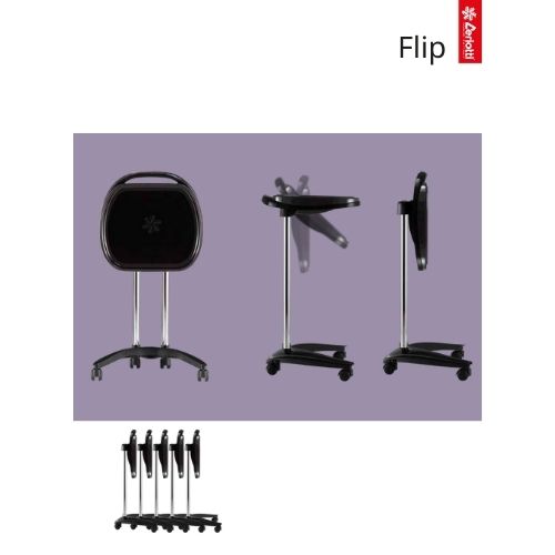 Stolik pomocnik fryzjerski FLIP COLOR TROLLEY WITH SECURITY SYSTEM składany blat - obrazek 2