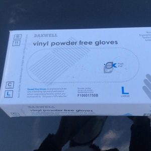 Rękawiczki winylowe DAXWELL BEZpudrowe BIAŁE rozm. M - 100 sztuk