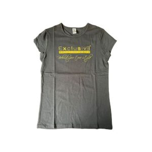 Koszulka T-shirt damski EXP złote logo rozm. L