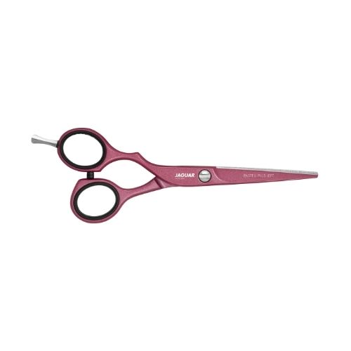 Nożyczki fryzjerskie Jaguar PASTELL PLUS offset 5,75" WHITE LINE berry LEFT