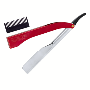 Kiepe Brzytwa, Razor - Profesjonalna brzytwa do strzyżenia z nakładką, aluminiowa na pół żyletki