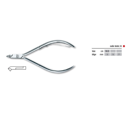 Cążki do skórek KIEPE CARBON CHROME - LAP JOINT 3mm