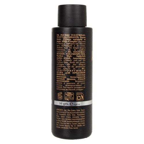 ADVANCED BARBER-Nº334 POLVO VOLUME FIZ POWDER Puder zwiększający objętość Mocne utrwalenie 16 gr - obrazek 3