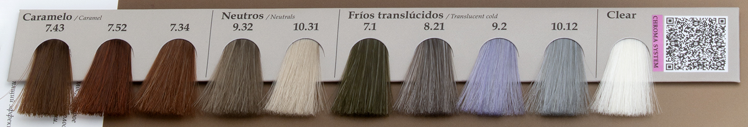 ORGANIC CARE CHROMA SYSTEM - Paleta 10 kolorów tonerów - obrazek 2