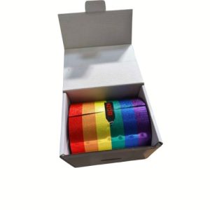 Folia aluminiowa w rolce RYFLOWANA 15 mikron RAINBOW - 100m