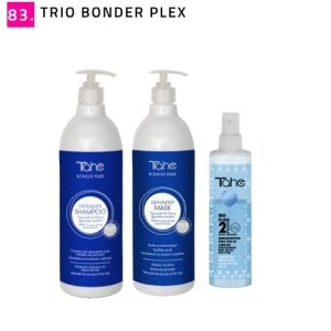 ZESTAW BONDER PLEX - TRIO BLOND Szampon 1000 ml + Maska 1000 ml + Odżywka dwufazowa 300 ml
