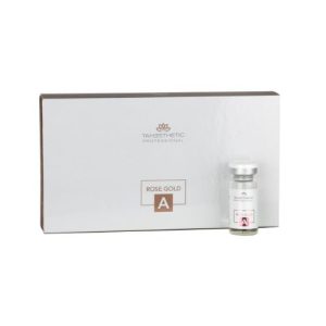 TAHESTHETIC--RITUALS-RYTUAŁ Z RÓŻOWEGO ZŁOTA ROSE GOLD ampułki A Koncentrat złota koloidalnego 5 x 4 ml