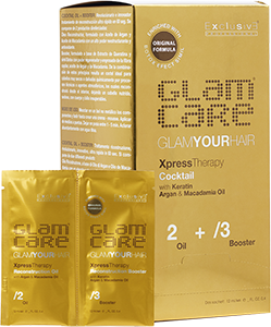 GLAM CARE Xpress Therapy OLIO + BOOSTER ( ZESTAW 50 szt. ) Kuracja dwufazowa  (12ml+12ml)