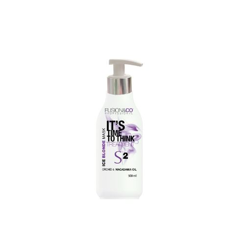 FUSION AND CO Mask Ice Blond S2 Maska eliminująca niepożądane reflexy 500 ml