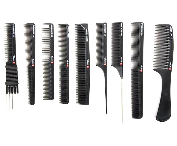 Zestaw grzebieni 9 sztuk Carbon TAKUMI