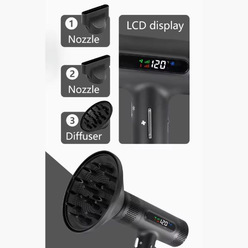 Suszarka ultralekka bezszczotkowa TAHE CURLY 1600W z jonizacją - obrazek 4